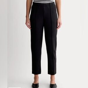 Everlane Women’s Small The Dream Pant Black Tapered Leg Trouser Dress S Cotton
